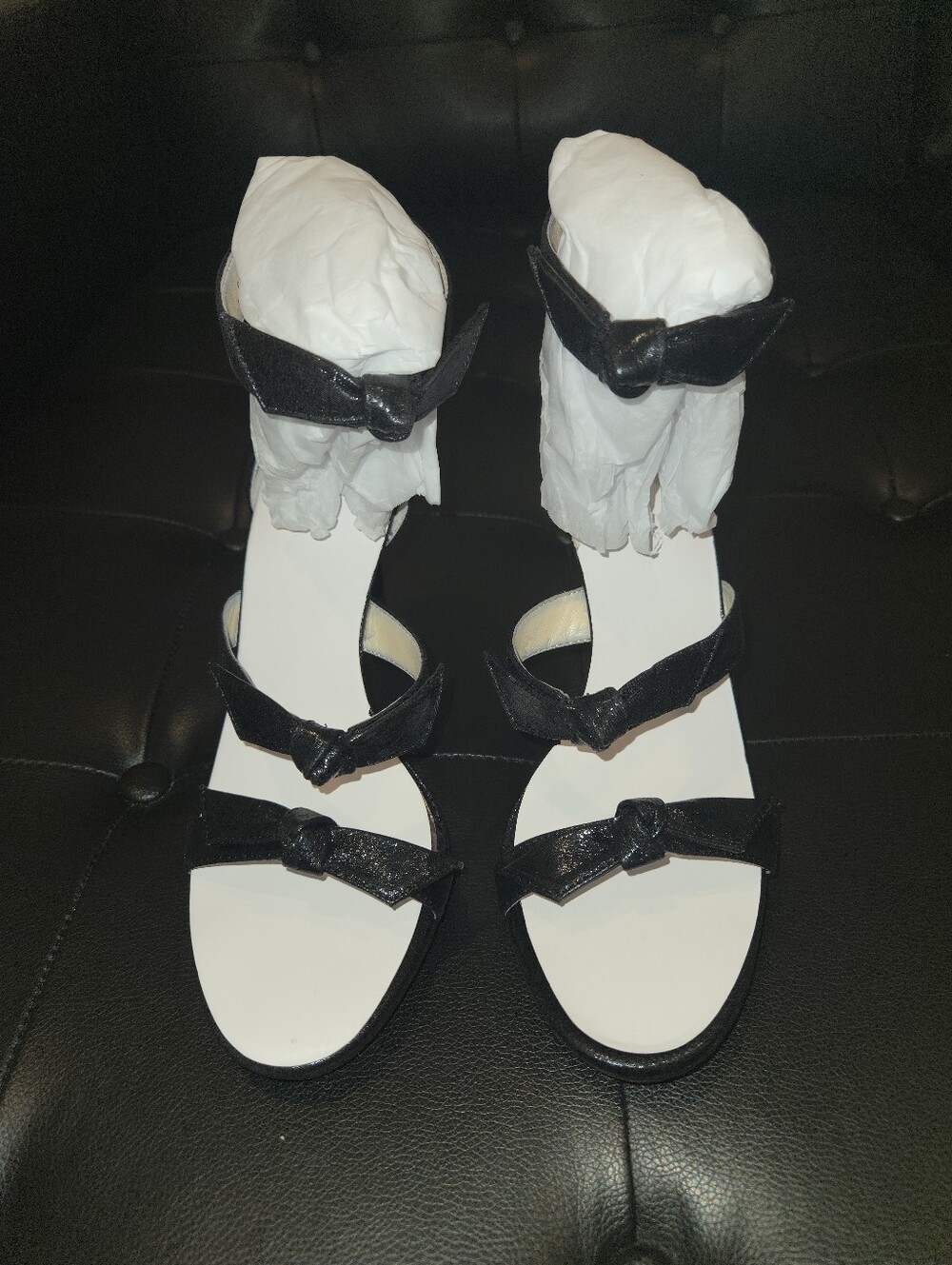 Jessica Simpson Heels. Women’s Black Knot-Strap Heels
